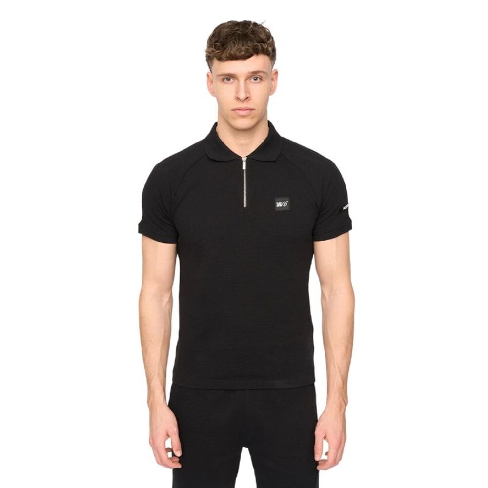 Duck and Cover Mens Topfield Polo Shirt / Black